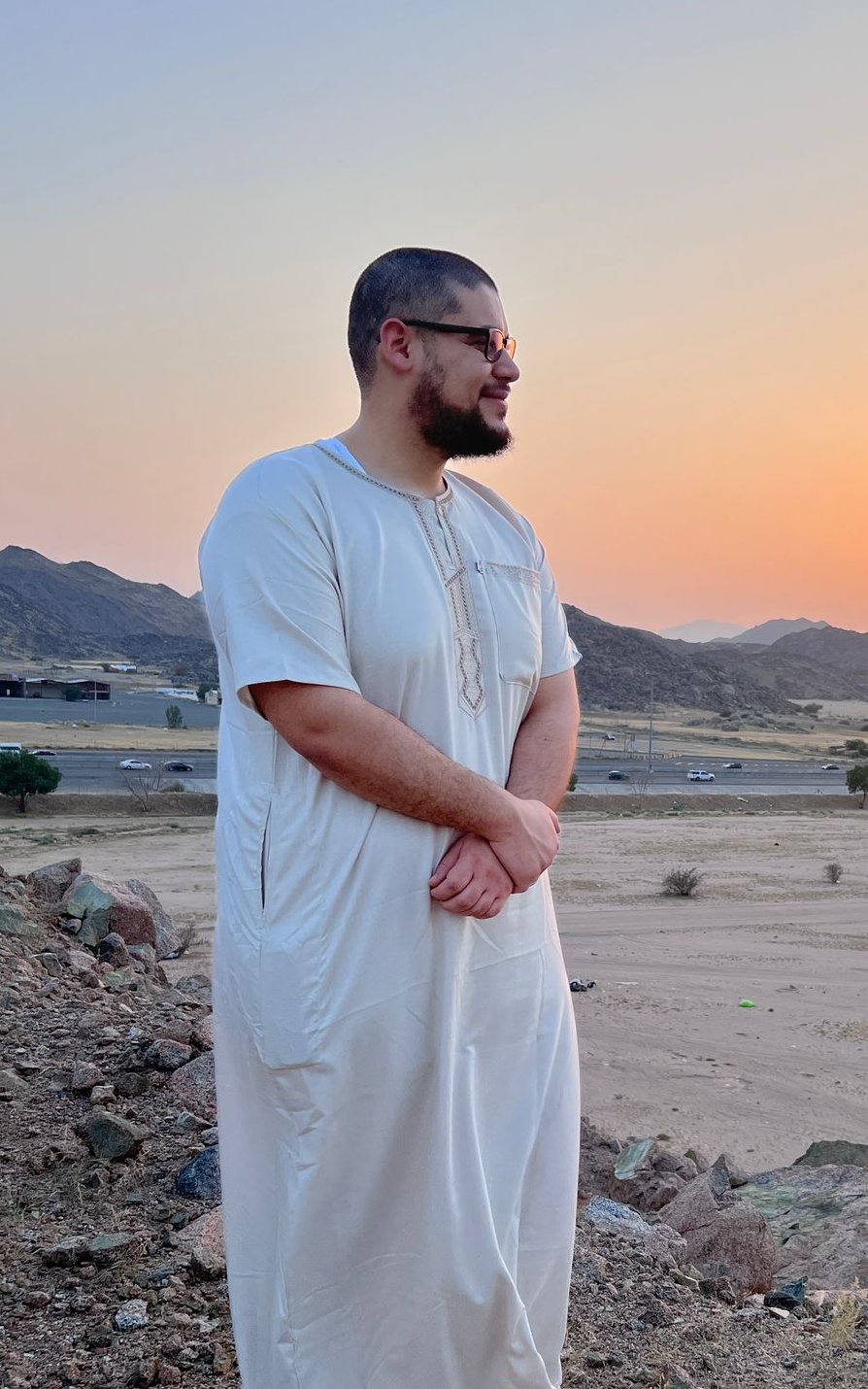 Hosam Hamed, founder of Hilal Travels, at sunset